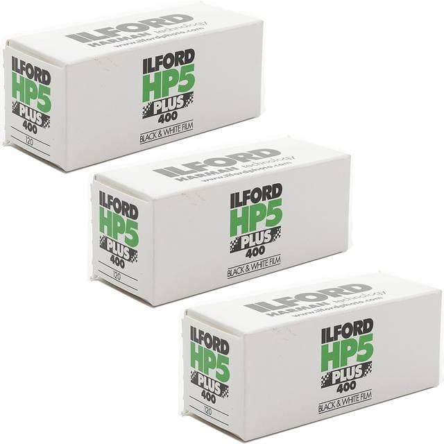 Ilford HP5 400 120 Film 3 Rolls