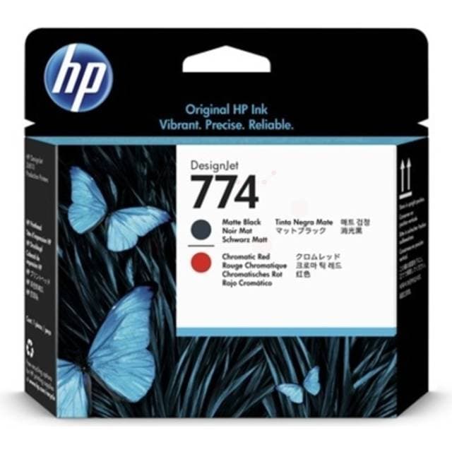 HP 731 Printhead (Matte Black/Red)