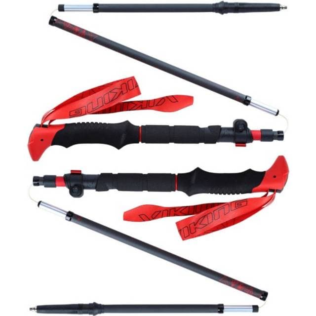 Viking Vandrestav Spider FS Sort Rød 130 cm