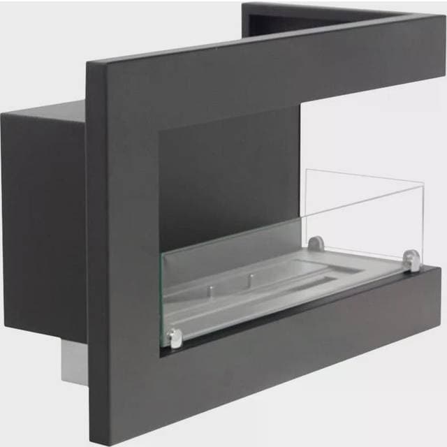 ScandiFlames Hjørnepejs 65 cm Højre Sort