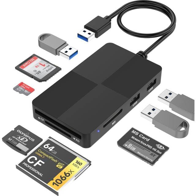 Nordic USB-A Kortlæser 5 Slot