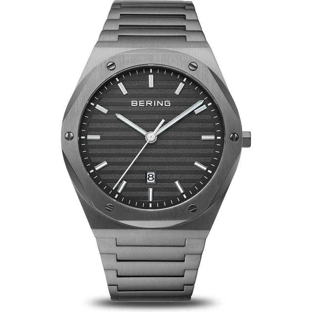 Bering Classic sort skive lænke 42mm 10bar