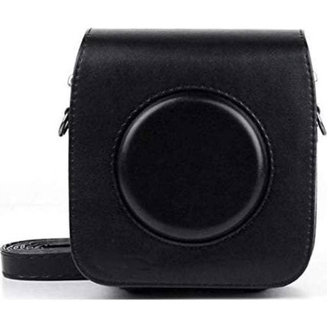 Northix PU-Leder Kameratasche Schwarz