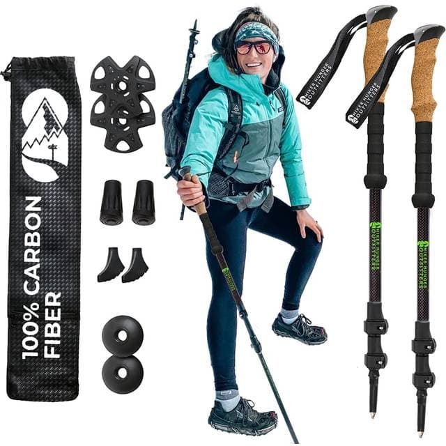 Hiker Hunger Carbon Fiber Trekking Poles