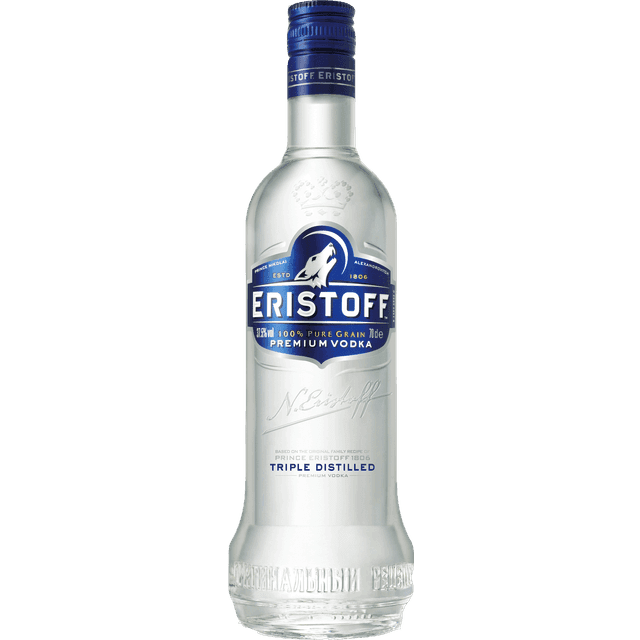 Bacardi Eristoff Vodka 37.5% 70 cl