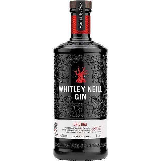 Whitley Neill Handcrafted Dry Gin 43% 1L