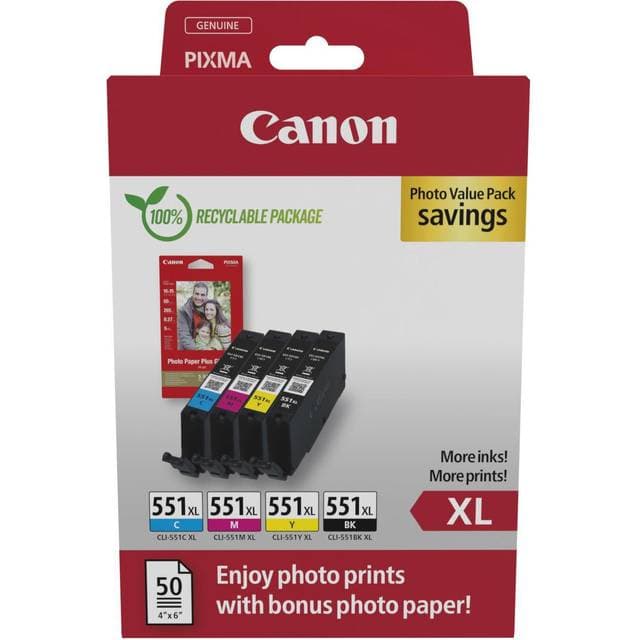 Canon High Value Pa 4 Stk - Blå/Magenta