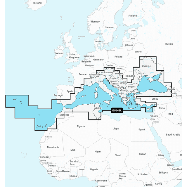 Garmin Middelhavet Og Sortehavet Søkort