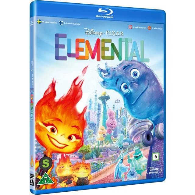 Elementært Elemental Disney Pixar Blu-Ray