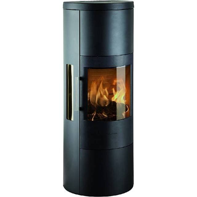 Hwam 3650c Black with Side Glass/Steel Door
