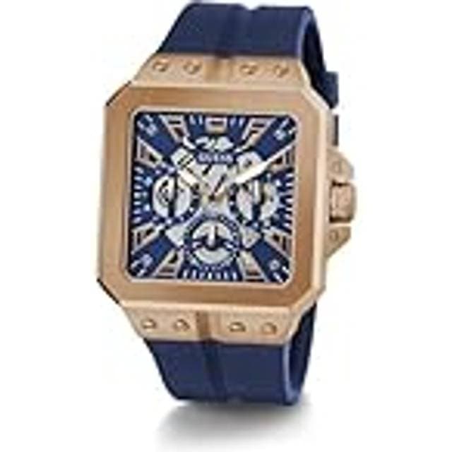 Guess Analogt Ur Blå Rosa Guld One Size