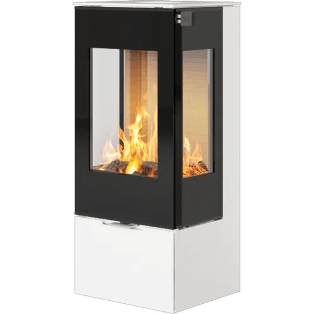 Rias Nexo 100 White with Side Glas /Glass Door