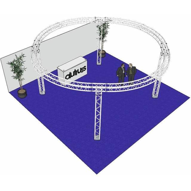 AluTruss set QUADLOCK 6082 circle 6.6x3.5m