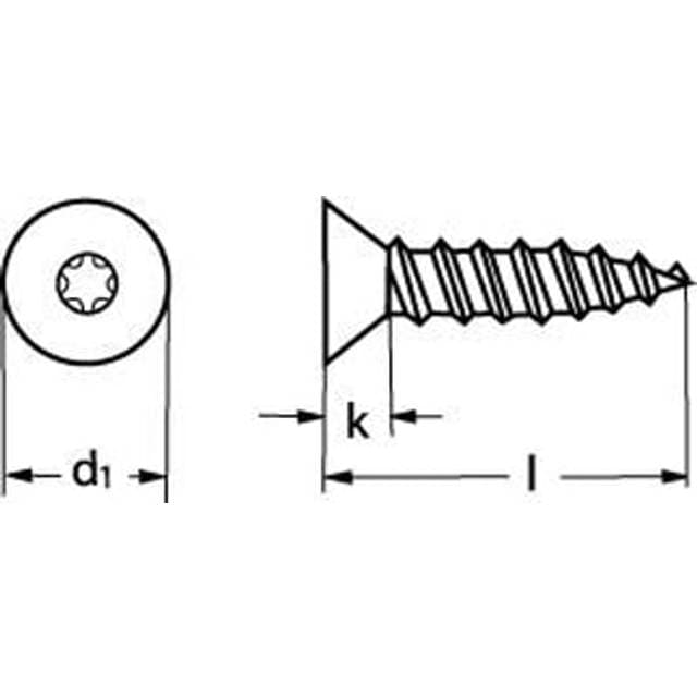3,9X16 ISO 14586/DIN 7982 RFA2 undersænket