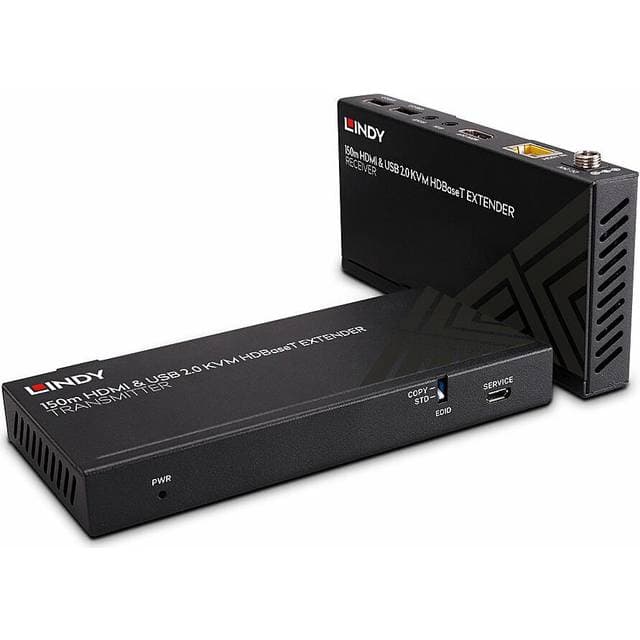 Lindy 150m Cat.6 HDBaseT KVM Extender