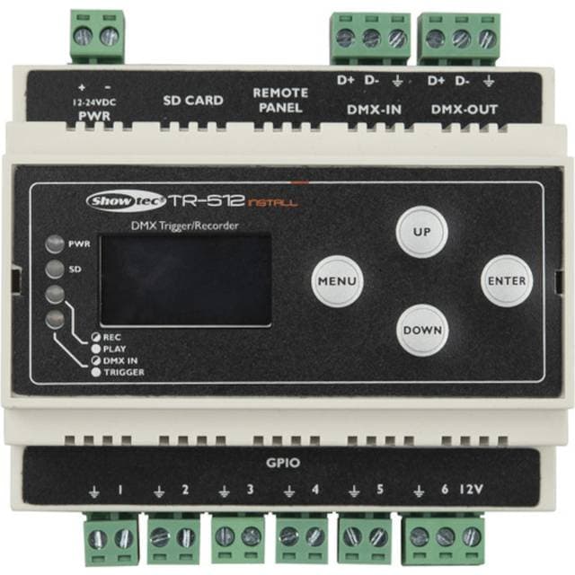 Showtec TR-512 Installér DIN Skinne