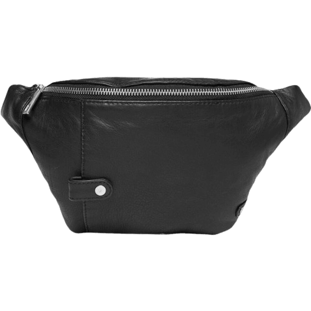 Depeche Soft Leather Quality Bumbag - Black