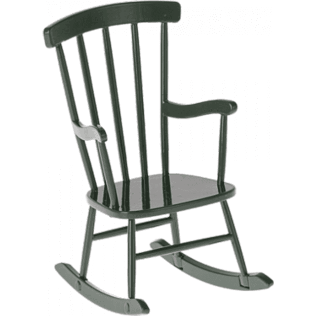 Maileg Micro Gyngestol Metal Mørk Grøn