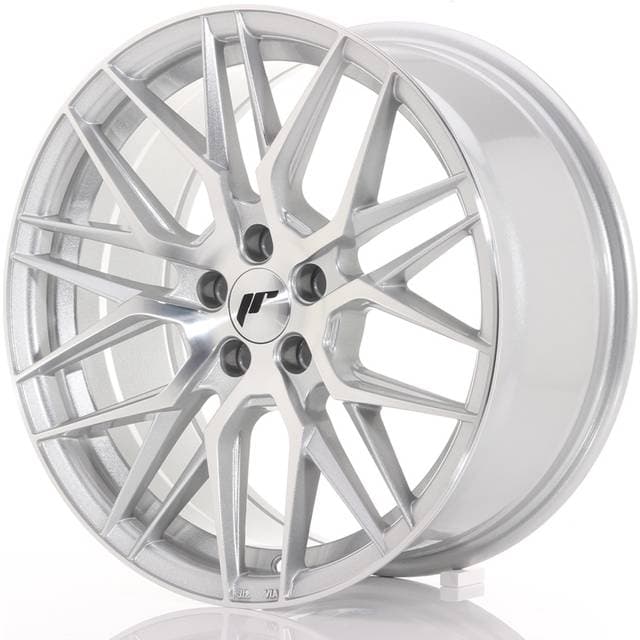Japan Racing JR28 17x8 ET40 Silver Machined
