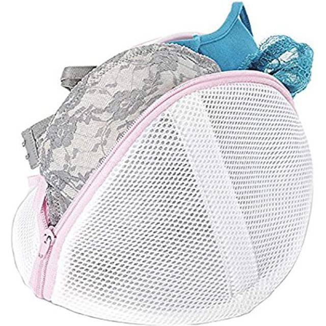 Whitmor Mesh Bra Wash Bag - White