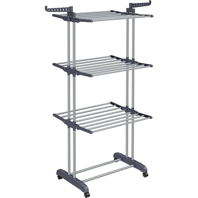 Songmics 4-Tier Large Foldable Clothes Airer