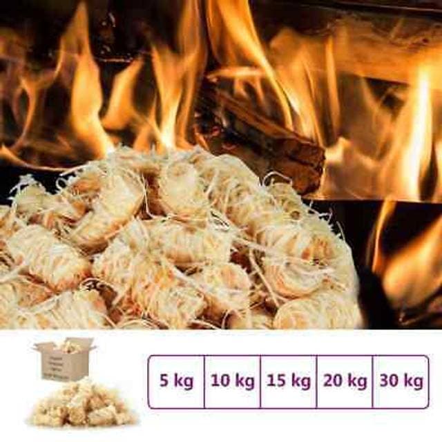 vidaXL Bio Optændingsruller 20 kg