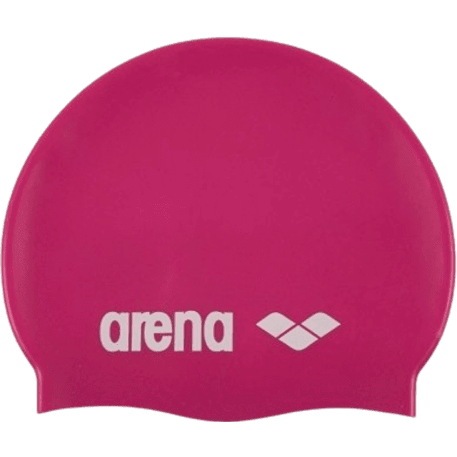 Arena Classic Silicone Cap - Fuchsia/White