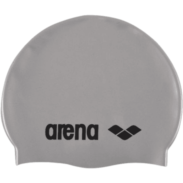 Arena Classic Silicone Cap - Silver/Black
