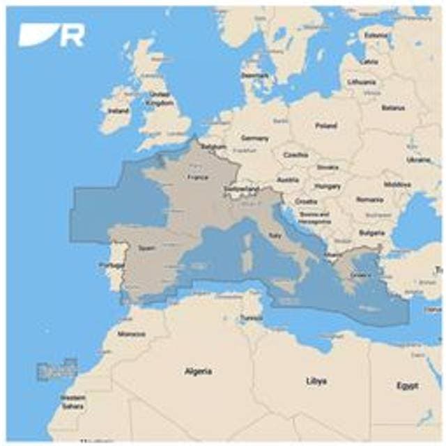 Raymarine LightHouse Kort Over Middelhavet