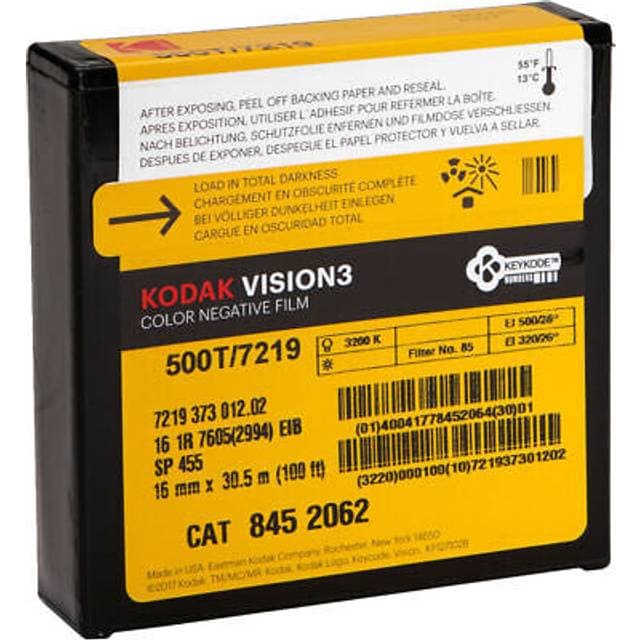 Kodak 16mm Vision3 100ft 33m 500T 7219