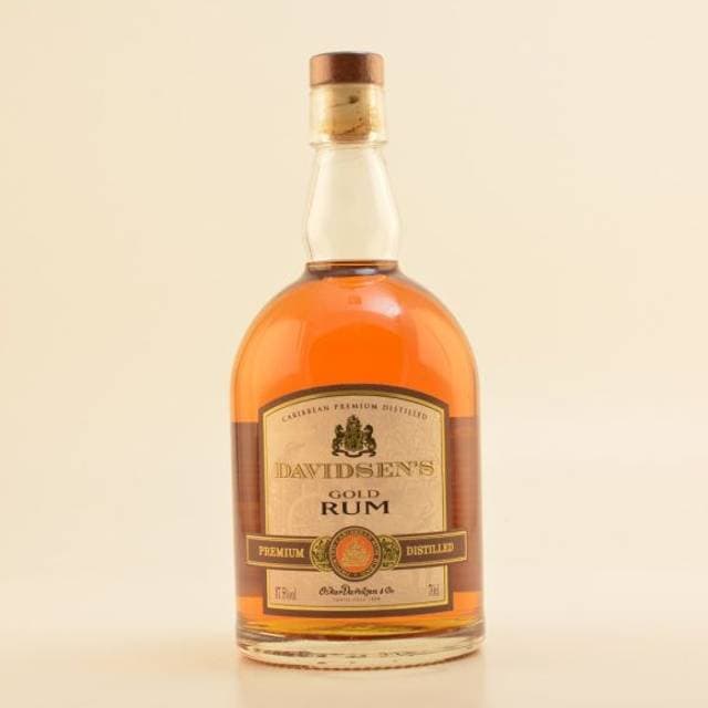 Davidsen Gold Caribbean Dark Rum 37,5% 0,7l
