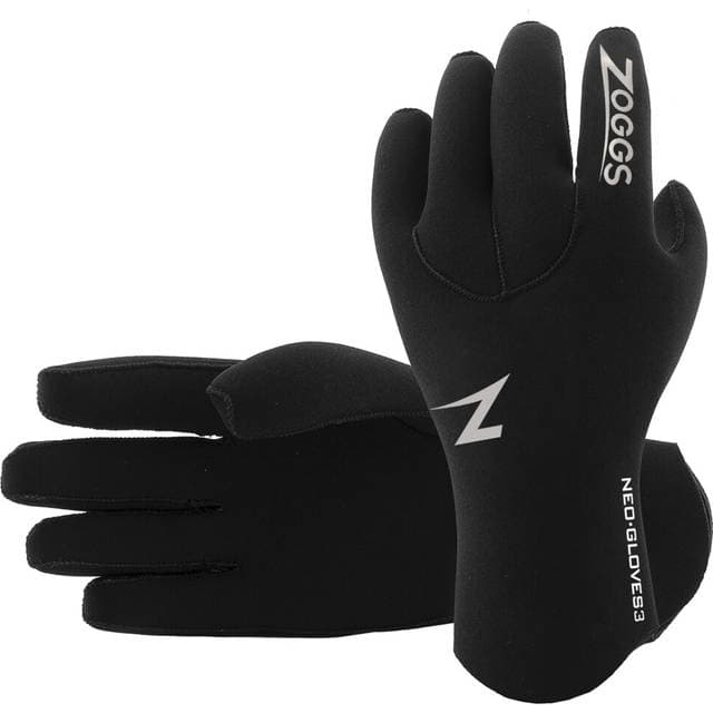Zoggs Neoprene Swimming Gloves Black, 6 Black