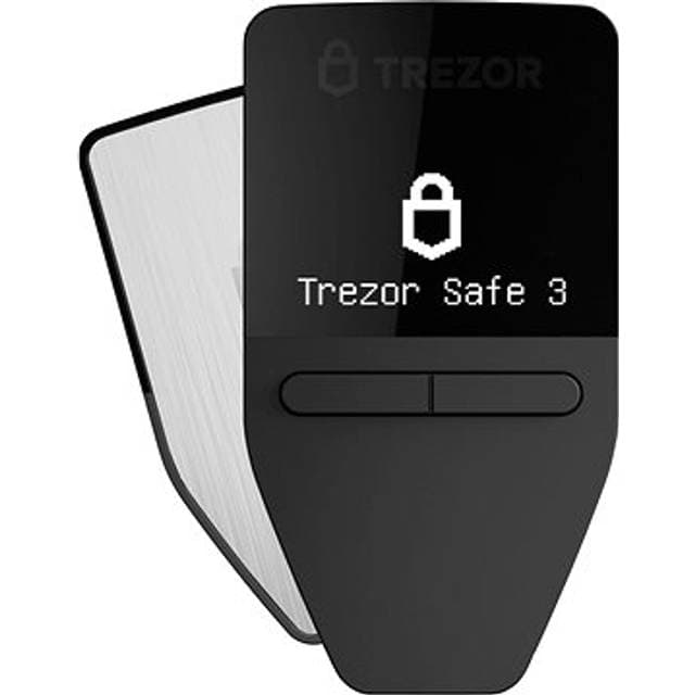 Trezor Safe 3 Crypto Hardware Wallet - Sølv