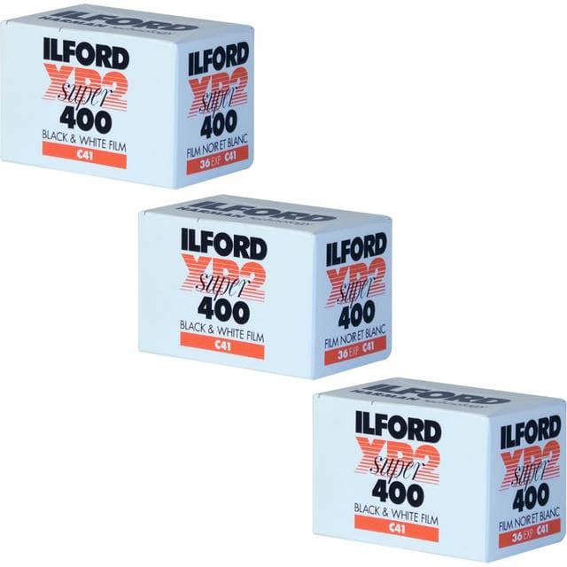 Ilford Black White XP-2 Super 400 Film 3 Pack