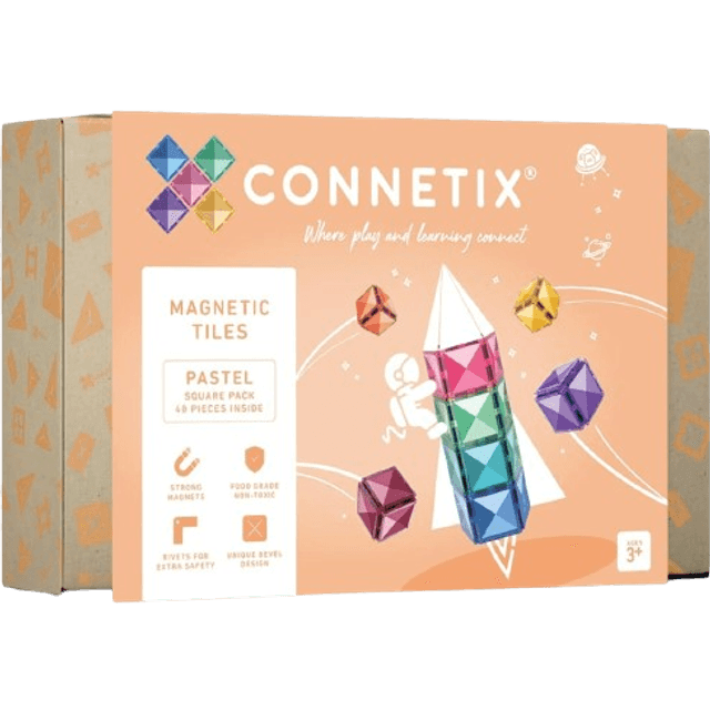 CONNETIX Pastel Square Pack 40pcs