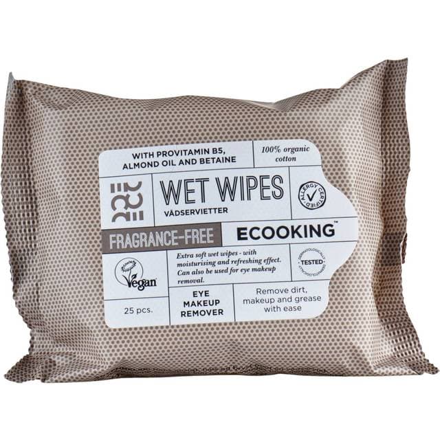 Ecooking Wet Wipes Fragrance Free 25-pak