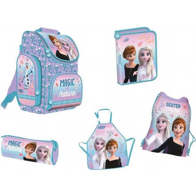 Frost Disney Skoletaske Sæt - 5 Dele
