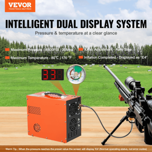 VEVOR PCP Luftkompressor 4500PSI 30Mpa