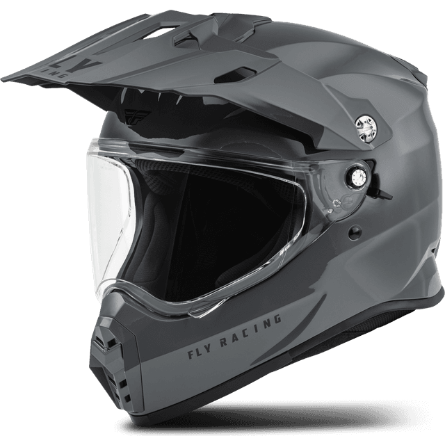 Fly Racing Crosshjelm Trekker Solid, Grå
