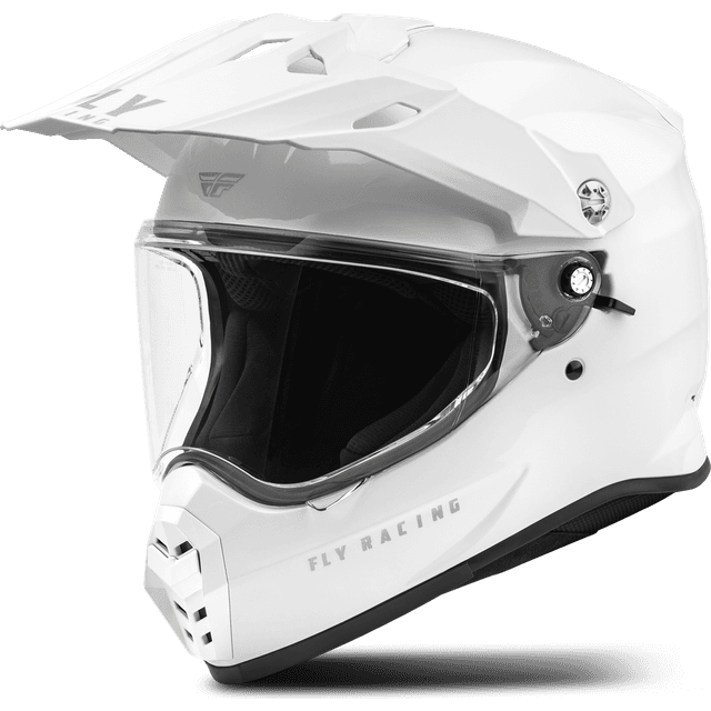Fly Racing Crosshjelm Trekker Solid, Hvid