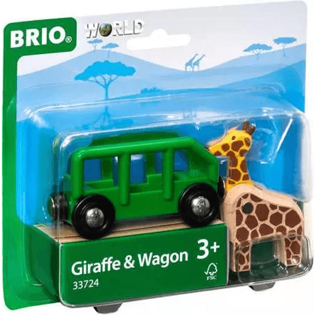BRIO World Giraffe and Wagon 33724