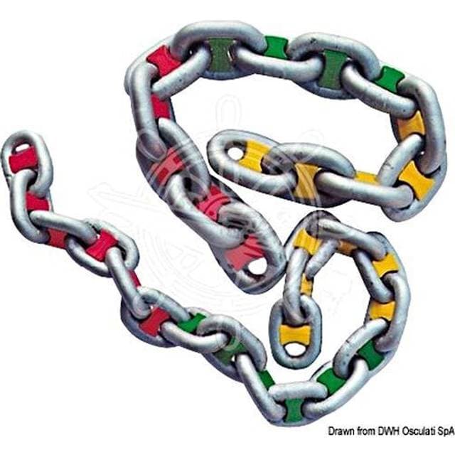 Osculati Kædemarkering 8 mm Gul 10 stk