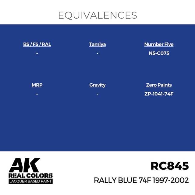 AK Interactive Rally Blue 74F 1997-2002 17 ml