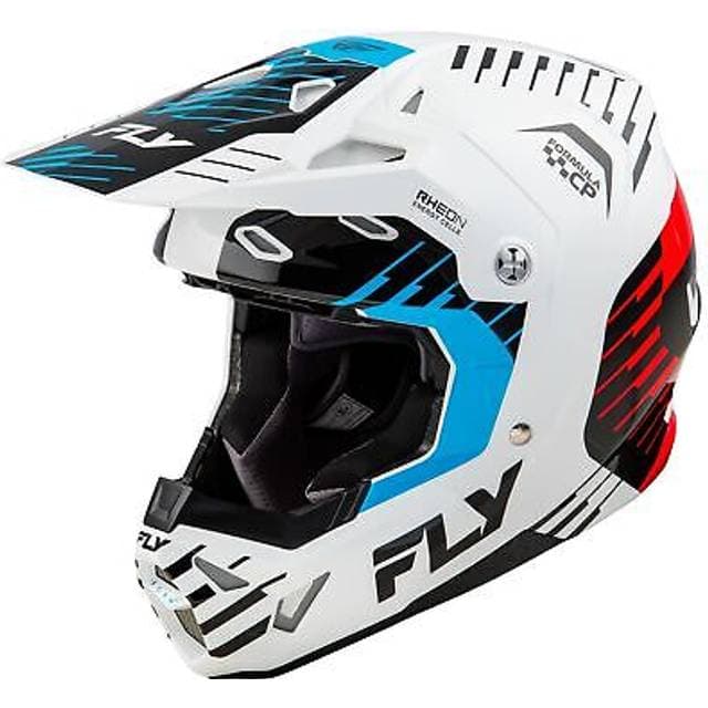 Fly Racing Formula CP Slice - Hvid/Rød/Cyan