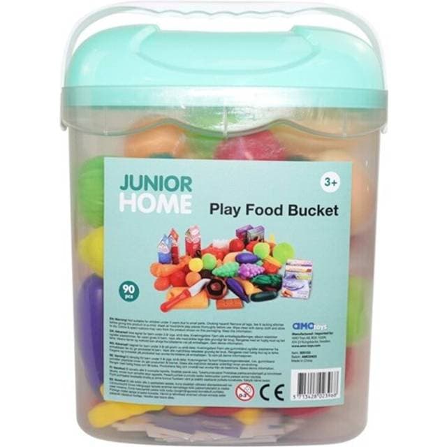 Junior Home Play Food Bucket 90 pcs