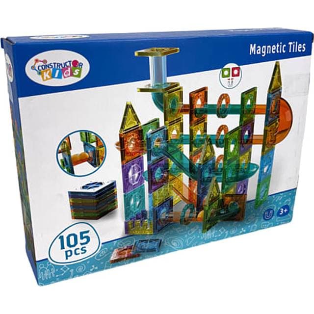 Constructor Kids Magnetic Tiles 105pcs