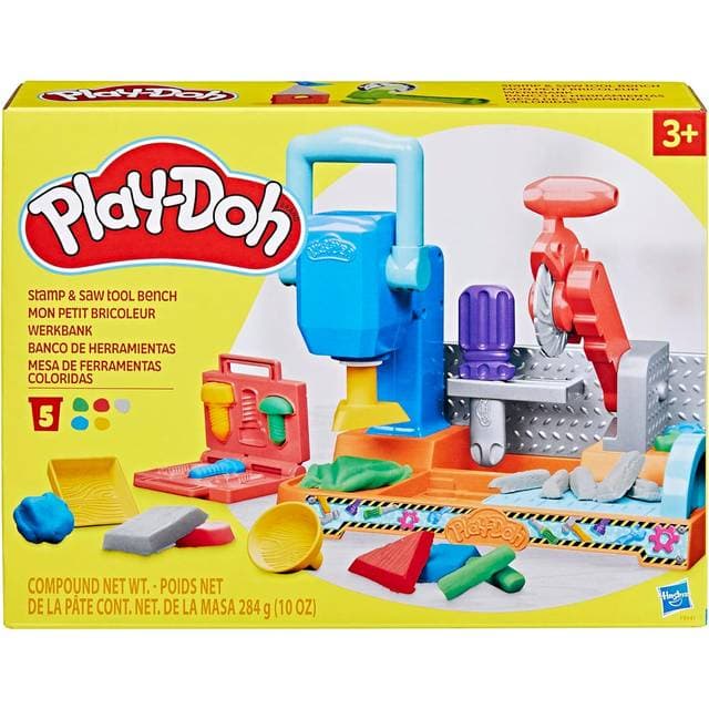 Hasbro Play Doh Stamp & Saw Tool Bench