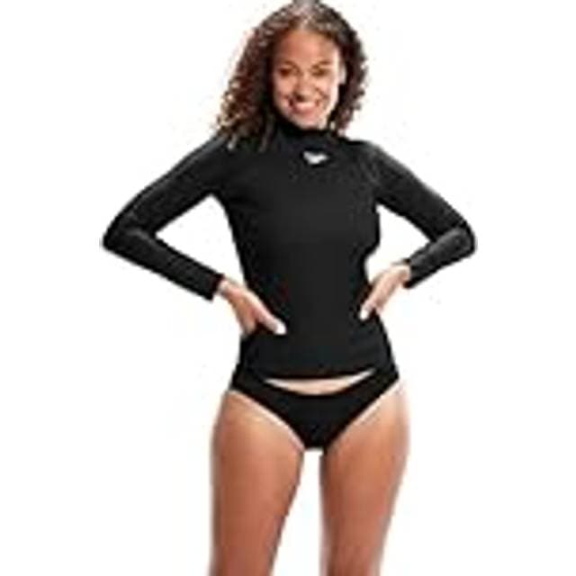 Speedo Black Womens Long Sleeve Rash Top