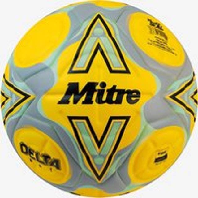 Mitre Delta One Football Yellow 5