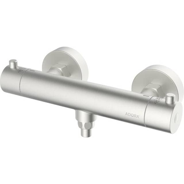 Adora Circum Stål Termostatbrusearmatur